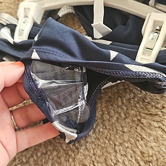 Foil Star Ruffle Bikini - Blue - Picture 4 of 6